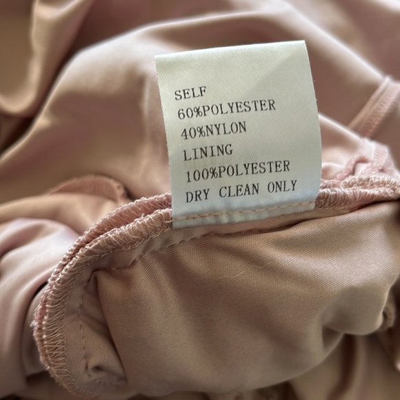 Tadashi Shoji Off The Shoulder Dusty Rose Floor Length Lace Gown - Picture 5 of 5